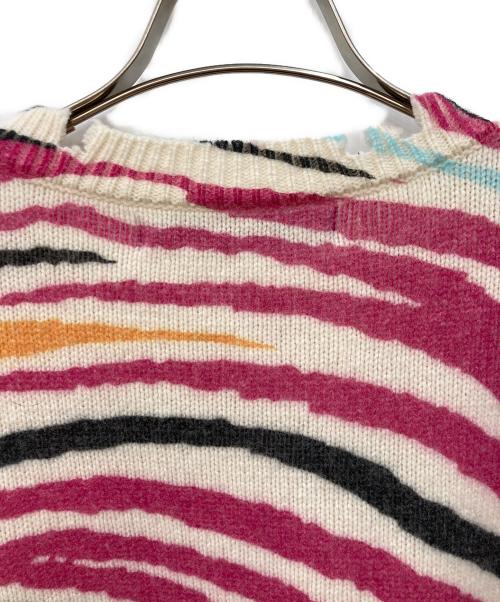 JUN NAKAYAMA（ジュンナカヤマ）JUN NAKAYAMA (ジュンナカヤマ) SUNNY DISTRESSED SWEATER マルチカラー サイズ:Sの古着・服飾アイテム