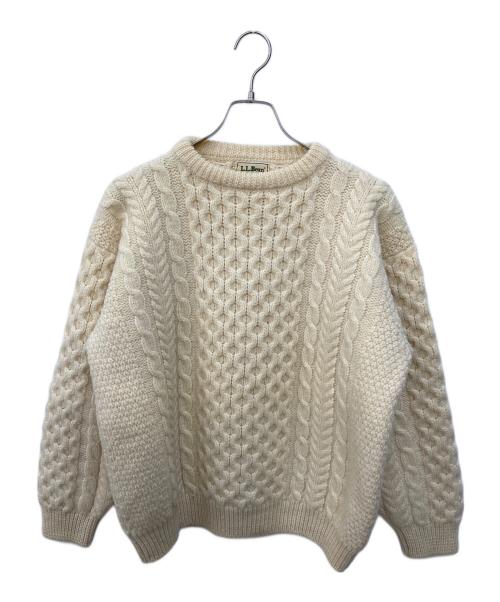 L.L.Bean（エルエルビーン）L.L.Bean (エルエルビーン) ウールニット ホワイト サイズ:Ｌの古着・服飾アイテム
