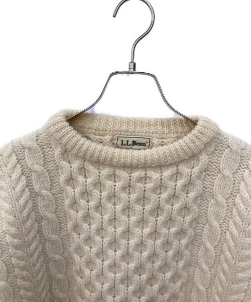 L.L.Bean（エルエルビーン）L.L.Bean (エルエルビーン) ウールニット ホワイト サイズ:Ｌの古着・服飾アイテム