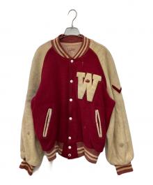 ノーブランド（ノーブランド）の古着「ウールスタジャン」｜レッド