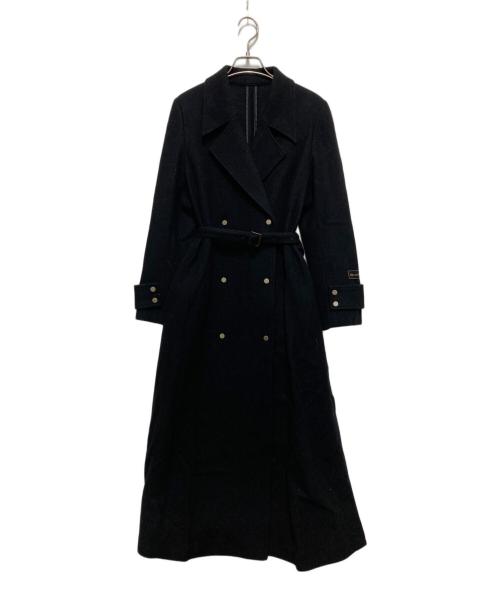 Ameri（アメリ）Ameri (アメリ) ベルトフレアロングコート ブラック サイズ:Sの古着・服飾アイテム