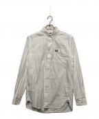 FRED PERRYフレッドペリー）の古着「ワンポイント刺繍シャツ」｜ホワイト