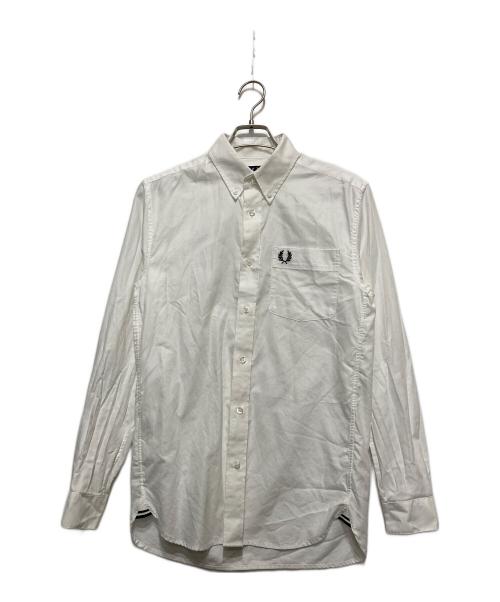 FRED PERRY（フレッドペリー）FRED PERRY (フレッドペリー) ワンポイント刺繍シャツ ホワイト サイズ:Sの古着・服飾アイテム