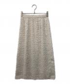 23区ニジュウサンク）の古着「アリーカットジャカード スカート」｜アイボリー