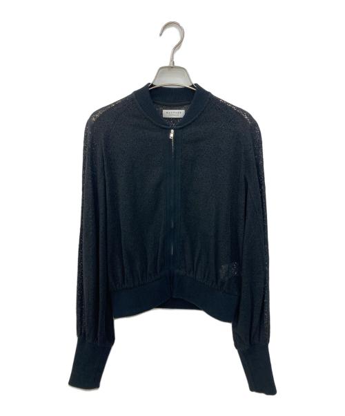 MACPHEE（マカフィー）MACPHEE (マカフィー) リンクルレース ジップアップブルゾン ブラック サイズ:SIZE 36の古着・服飾アイテム