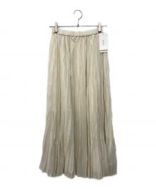 Mila Owen（ミラオーウェン）の古着「ウールワッシャーロングSK」｜ホワイト