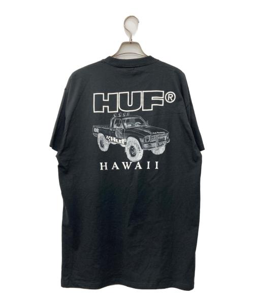 HUF（ハフ）HUF (ハフ) プリントTシャツ ブラック サイズ:L 未使用品の古着・服飾アイテム