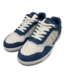 Dior（ディオール）の古着「B27 LT SNEAKER DENIM CALF GALAXY」｜ホワイト×ネイビー