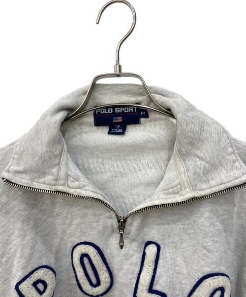 POLO SPORT（ポロスポーツ）POLO SPORT (ポロスポーツ) ハーフジップスウェット グレー サイズ:Mの古着・服飾アイテム