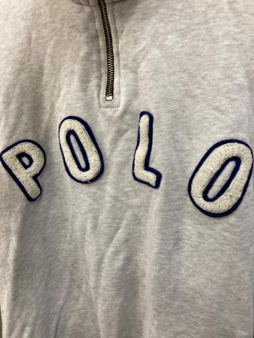 POLO SPORT（ポロスポーツ）POLO SPORT (ポロスポーツ) ハーフジップスウェット グレー サイズ:Mの古着・服飾アイテム