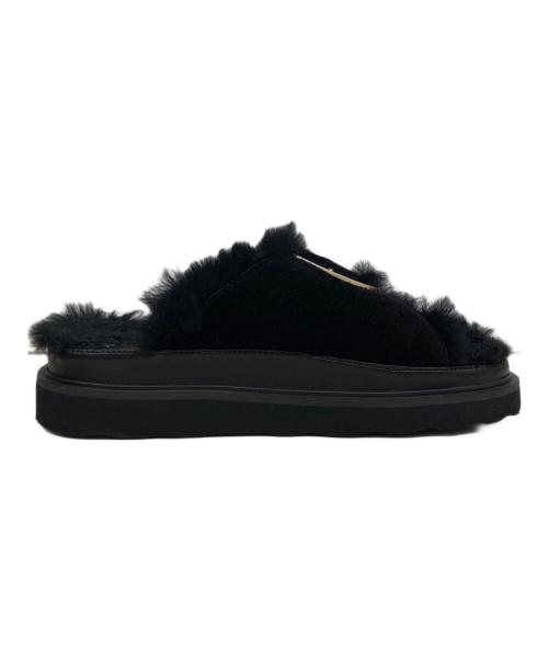 MOHI（モヒ）MOHI (モヒ) ファーサンダル ブラック サイズ:37の古着・服飾アイテム