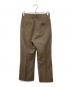 BEAMS BOY (ビームスボーイ) ヘリンボーン ツイル スラックス ブラウン サイズ:SIZE 0：8000円