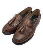 G.H.BASSジーエイチバス）の古着「キルトタッセルローファー」｜ブラウン