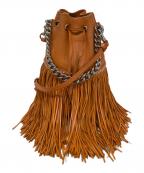 J&M DAVIDSONジェイ＆エム デヴィッドソン）の古着「FRINGE CARNIVAL MINI」｜オレンジ