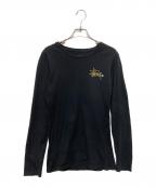 stussyステューシー）の古着「ロングスリーブカットソー」｜ブラック