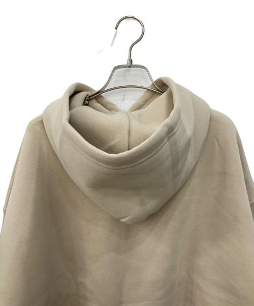 drowsy（ドロージー）drowsy (ドロージー) FRONT SIMPLE LOGO HOODIE ベージュ サイズ:Mの古着・服飾アイテム