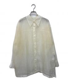 FRAY ID（フレイ アイディー）の古着「ソフトリンクルオルガンシャツ」｜ベージュ