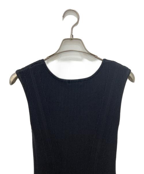 FRAY ID（フレイ アイディー）FRAY ID (フレイ アイディー) スクエアネック リブドレス ブラック サイズ:FREEの古着・服飾アイテム