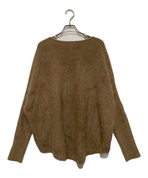 Noble（ノーブル）Noble (ノーブル) ファーニットワイドプルオーバー ブラウン サイズ:不明の古着・服飾アイテム