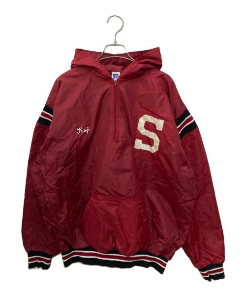 RUSSELL ATHLETIC（ラッセルアスレチック）RUSSELL ATHLETIC (ラッセルアスレチック) ナイロンパーカー レッド サイズ:XLの古着・服飾アイテム