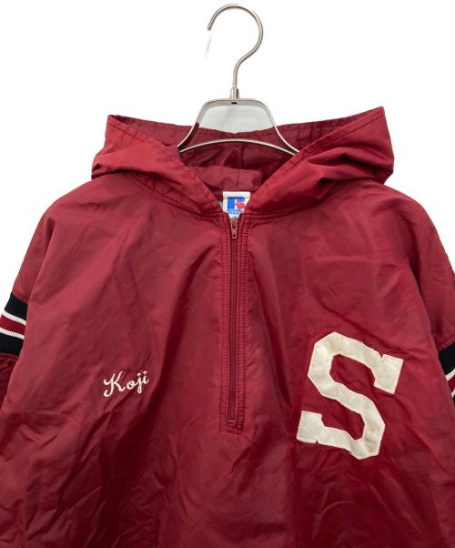 RUSSELL ATHLETIC（ラッセルアスレチック）RUSSELL ATHLETIC (ラッセルアスレチック) ナイロンパーカー レッド サイズ:XLの古着・服飾アイテム