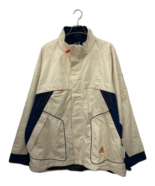 adidas（アディダス）adidas (アディダス) ジップアップジャケット ベージュ サイズ:XLの古着・服飾アイテム
