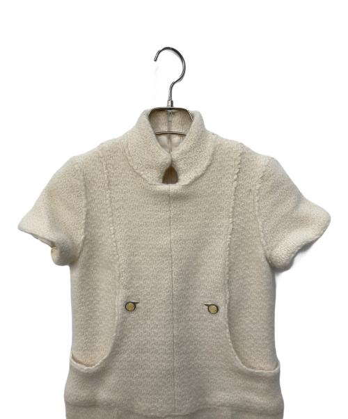 CHANEL（シャネル）CHANEL (シャネル) ツイードワンピース アイボリー サイズ:SIZE 36の古着・服飾アイテム