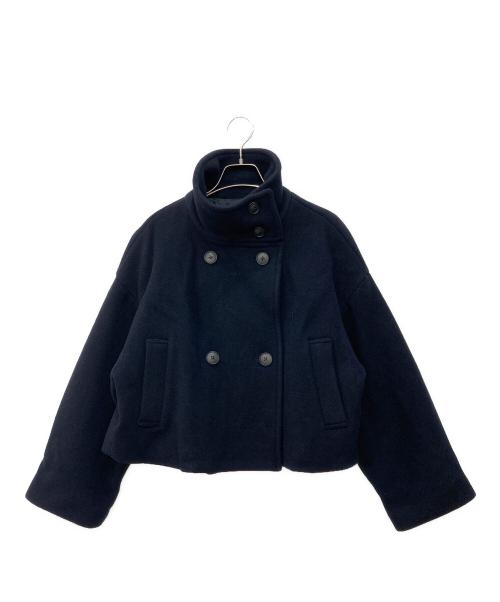 uncrave（アンクレイヴ）uncrave (アンクレイヴ) プルーフ メルトン ピーコート ネイビー サイズ:1の古着・服飾アイテム