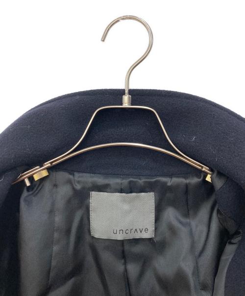 uncrave（アンクレイヴ）uncrave (アンクレイヴ) プルーフ メルトン ピーコート ネイビー サイズ:1の古着・服飾アイテム