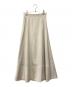 FRAY ID（フレイ アイディー）の古着「サテンフレアスカート」｜ベージュ