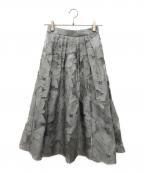 Apuweiser-richeアプワイザーリッシェ）の古着「シアージャガードタックスカート」｜グレー