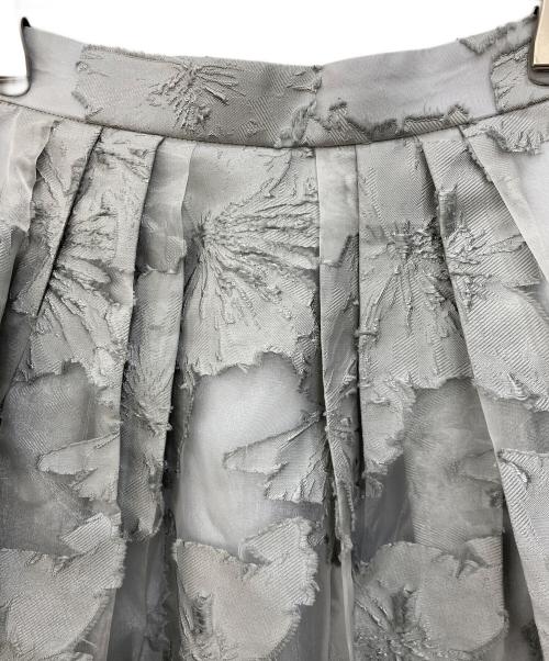 Apuweiser-riche（アプワイザーリッシェ）Apuweiser-riche (アプワイザーリッシェ) シアージャガードタックスカート グレー サイズ:SIZE 1の古着・服飾アイテム