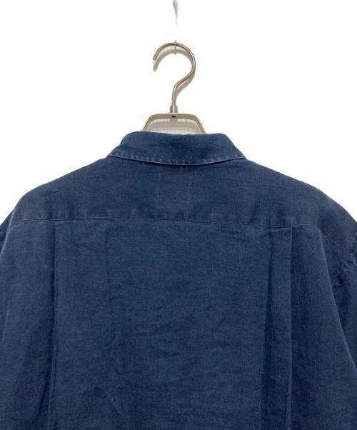 LANVIN（ランバン）LANVIN (ライバン) リネンシャツ ネイビー サイズ:Mの古着・服飾アイテム