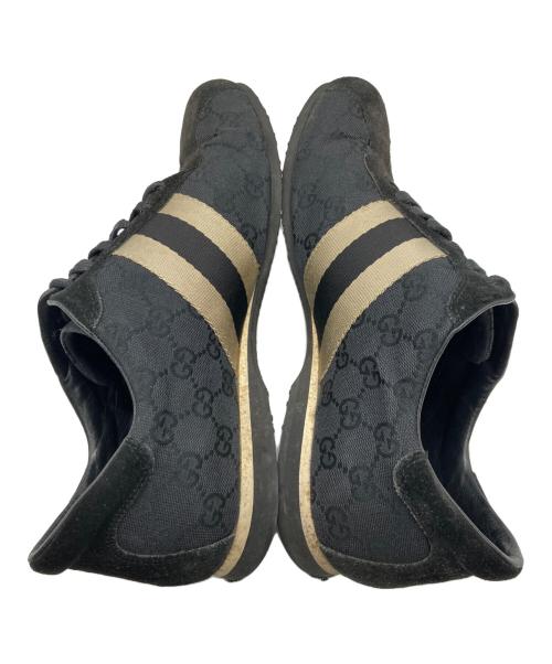 GUCCI（グッチ）GUCCI (グッチ) ローカットスニーカー ブラック サイズ:SIZE41の古着・服飾アイテム