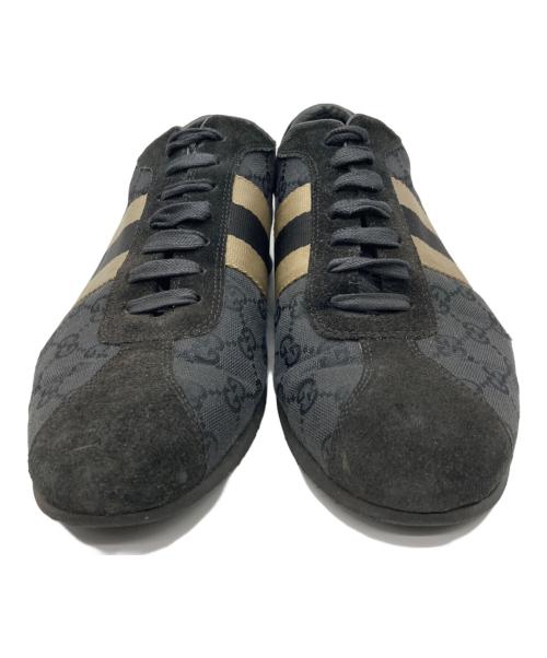 GUCCI（グッチ）GUCCI (グッチ) ローカットスニーカー ブラック サイズ:SIZE41の古着・服飾アイテム