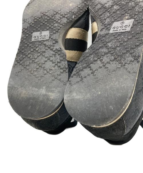 GUCCI（グッチ）GUCCI (グッチ) ローカットスニーカー ブラック サイズ:SIZE41の古着・服飾アイテム