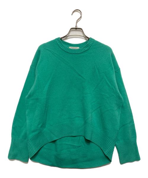 MACPHEE（マカフィー）MACPHEE (マカフィー) ラムカシミヤ ハイゲージ クルーネックプルオーバー グリーン サイズ:Sの古着・服飾アイテム