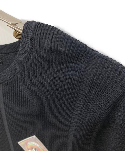 ARMANI EXCHANGE（アルマーニ エクスチェンジ）ARMANI EXCHANGE (アルマーニ エクスチェンジ) リブカットソー ブラック サイズ:Sの古着・服飾アイテム