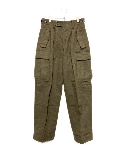 German military（ジャーマンミリタリー）German military (ジャーマンミリタリー) ウールカーゴパンツ カーキ サイズ:不明の古着・服飾アイテム