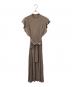 Her lip to（ハーリップトゥ）の古着「Ruffle Sleeve Belted Knit Dress」｜ブラウン