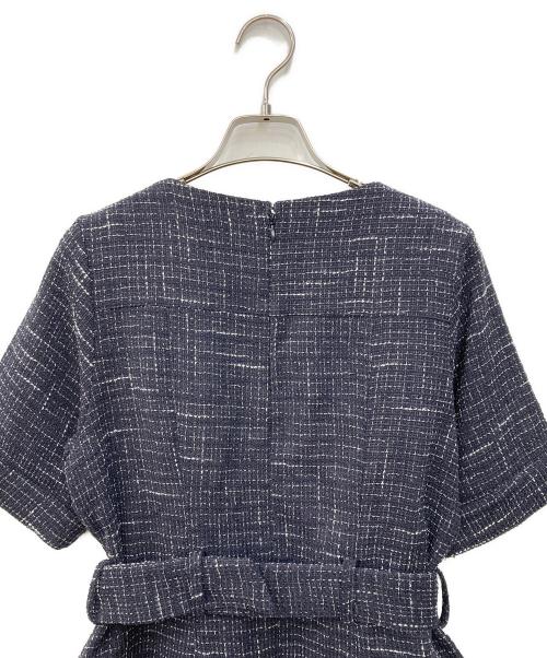 HER LIP TO（ハーリップトゥ）HER LIP TO (ハーリップトゥ) Classic Tweed Mini Dress ネイビー サイズ:Mの古着・服飾アイテム