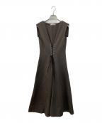 HER LIP TOハーリップトゥ）の古着「Front Lace-Up Midi Dress」｜ブラウン