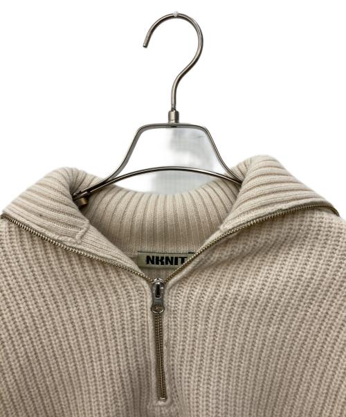 NKNIT（ンニット）NKNIT (ンニット) ハーフジップニット ベージュ サイズ:FREEの古着・服飾アイテム