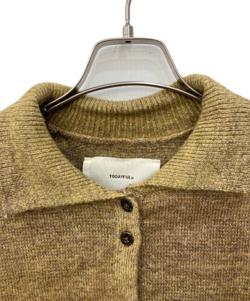 TODAYFUL（トゥデイフル）TODAYFUL (トゥデイフル) グラーデーションニットシャツ ブラウン サイズ:FREEの古着・服飾アイテム
