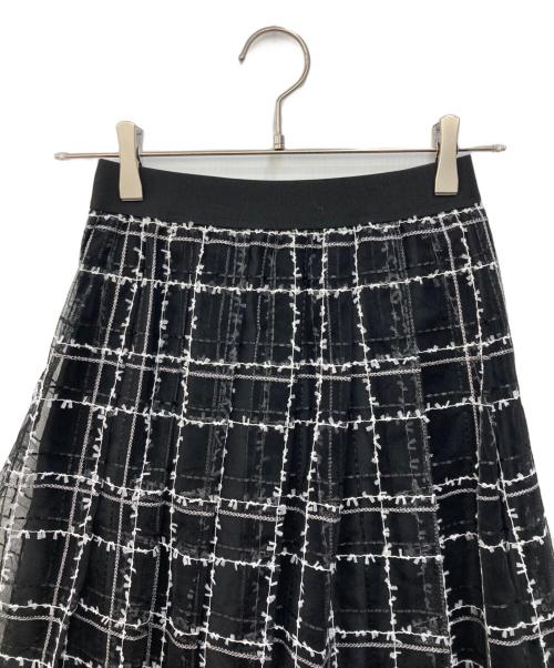 JILL BY JILLSTUART（ジル バイ ジルスチュアート）JILL BY JILLSTUART (ジル バイ ジルスチュアート) シアーチェックセットアップ ブラック サイズ:FREEの古着・服飾アイテム