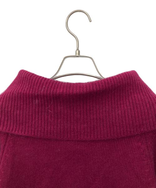 HER LIP TO（ハーリップトゥ）Her lip to (ハーリップトゥ) Big Collar Knit Top パープル サイズ:FREEの古着・服飾アイテム