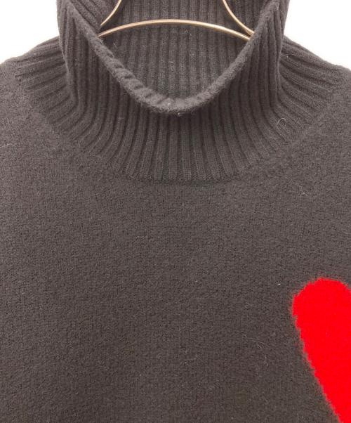 AMI Alexandre Mattiussi（アミアレクサンドルマテュッシ）AMI Alexandre Mattiussi (アミアレクサンドルマテュッシ) ADC FUNNEL NECK SWEATER ブラック サイズ:Lの古着・服飾アイテム