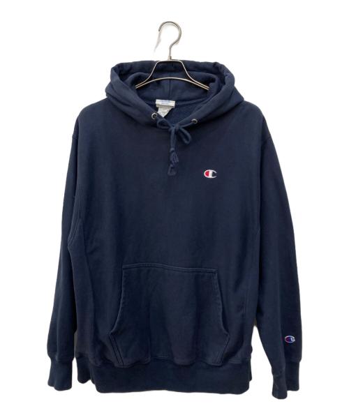 Champion REVERSE WEAVE（チャンピオン リバース ウィーブ）Champion REVERSE WEAVE (チャンピオン リバース ウィーブ) プルオーバーパーカー インディゴ サイズ:Lの古着・服飾アイテム