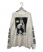 SAINT MICHAELセントマイケル）の古着「LS TEE W.I.H」｜ホワイト