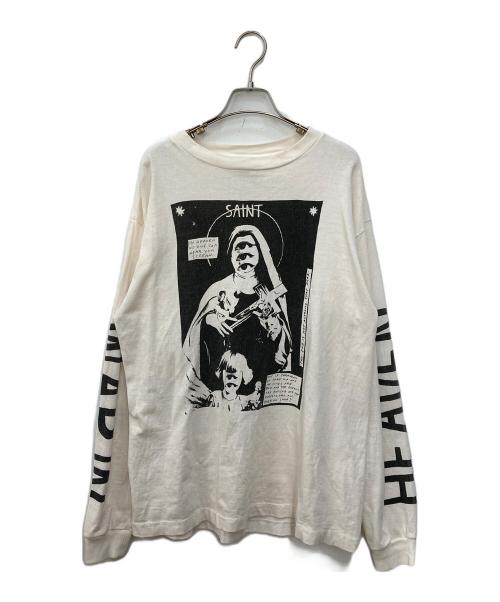 SAINT MICHAEL（セントマイケル）SAINT MICHAEL (セントマイケル) LS TEE W.I.H ホワイト サイズ:Mの古着・服飾アイテム